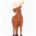 Vereinfachte Elchillustration  Symbol
