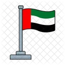 Vereinigte Arabische Emirate Flagge Land Icon