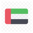 Vereinigte Arabische Emirate Flagge Land Symbol