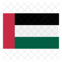 Vereinigte Arabische Emirate Flagge Nation Icon