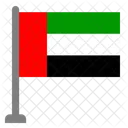 Flagge Land Vereinigte Emirate Arabische Symbol