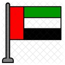 Vereinigte Arabische Emirate Landesflagge Flagge Symbol