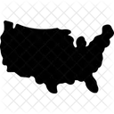 Vereinigte Staaten Karte USA Symbol