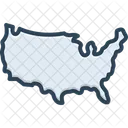 Vereinigte Staaten Karte USA Symbol