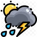 Vereinzelte Gewitter  Symbol