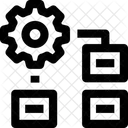 Verfahren Datenfluss Organisieren Icon