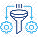 Verfeinerung Filter Einstellung Symbol