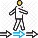 Verfolgen Bewegen Nachgehen Symbol