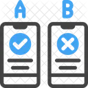 Vergleich AB Testen Symbol