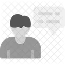Verhandlung Kommunikation Konversation Symbol