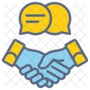 Verhandlung Symbol