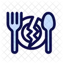 Verhungern Hunger Unterernahrung Symbol