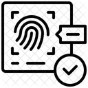 Verificação biométrica  Ícone