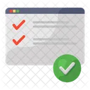 Verificacao Web Web Autentica Web Certificada Ícone