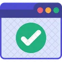 Verificacao Da Web Verificar Verificar Ícone