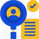 Verificação de antecedentes  Ícone