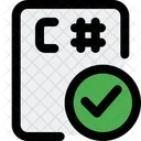 Verificacao De Arquivo C Afiado Ícone