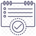 Calendario Verificar Marcar Ícone