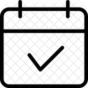 Verificação de calendário  Ícone