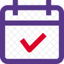 Verificação de calendário  Ícone