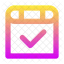 Verificação de calendário  Ícone