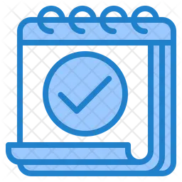 Verificação de calendário  Ícone