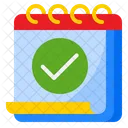 Verificação de calendário  Ícone