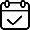 Verificação de calendário  Ícone