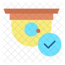 Aprovado Verificacao De CFTV Camera Ícone
