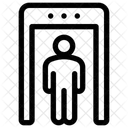 Verificacao De Seguranca Detector De Metais Portao De Seguranca Ícone