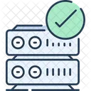 Verificacao De Servidor Armazenamento De Dados Verificado Ícone