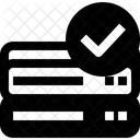 Verificacao De Servidor Servidor Aprovado Verificado Ícone