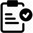 Verificacao De Tarefa Lista De Verificacao Verificada Lista De Trabalho Verificada Ícone