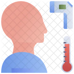 Verificação de temperatura  Ícone