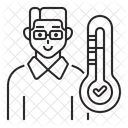 Verificacao De Temperatura Termometro Medico Ícone