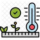 Verificação de temperatura  Ícone