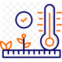 Verificação de temperatura  Ícone