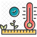 Verificação de temperatura  Ícone