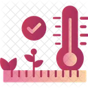 Verificação de temperatura  Ícone