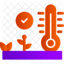 Verificação de temperatura  Ícone