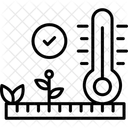 Verificação de temperatura  Ícone