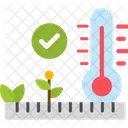 Verificação de temperatura  Ícone