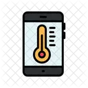 Verificação de temperatura on-line  Ícone