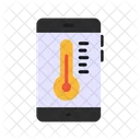 Verificação de temperatura on-line  Ícone