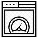 Verificacao De Velocidade Da Web Teste De Velocidade Velocidade Da Web Ícone