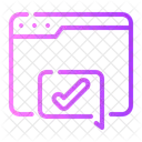 Verificar Web Site Ícone