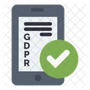 Verificação on-line do GDPR  Ícone