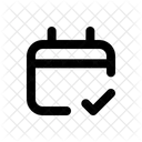 Verificación de calendario  Icono