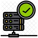 Verificacion Del Servidor Verificacion De La Base De Datos Almacenamiento De Datos Icono