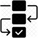 Fluxo De Trabalho Estrutura Esquema Ícone